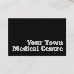 Fetstig och tydlig design - Medicinskt center Visitkort