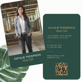 Fetstig Professionell Realtor QR-kod för Chicen Re Visitkort