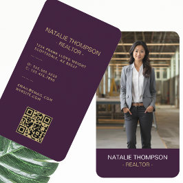 Fetstig Professionell Realtor QR-kod för Chicen Re Visitkort