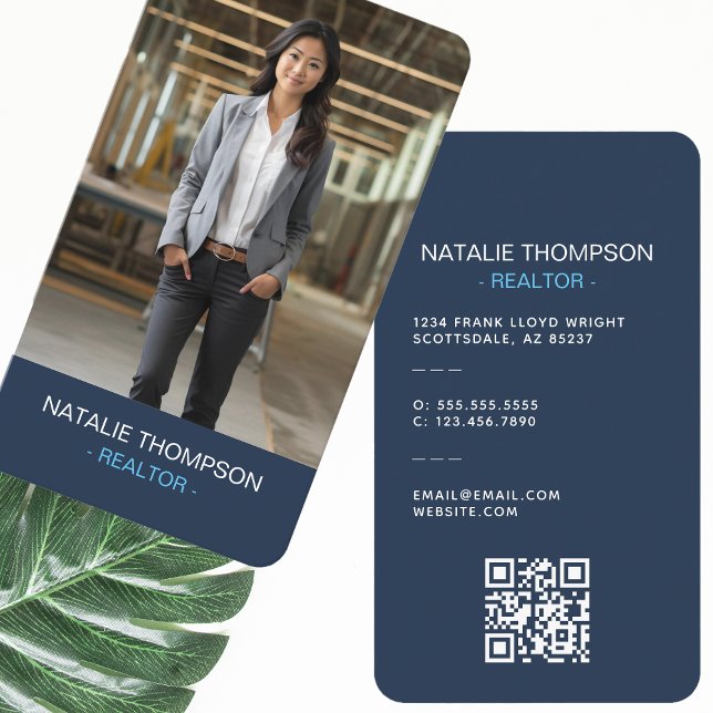 Fetstig Professionell Realtor QR-kod för Chicen Re Visitkort (Skapare uppladdad)