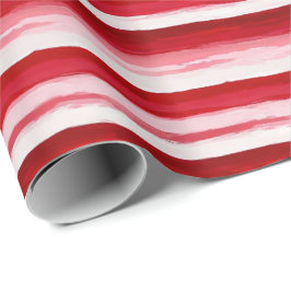 Fetstigt rött och Rosa - stripe - figursättning Presentpapper