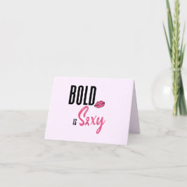fetstil är ett sexigt rosa-kort tack kort