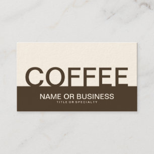 fetstil COFFEE Visitkort