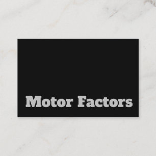 Fetstilt och klar motorfaktordesign visitkort