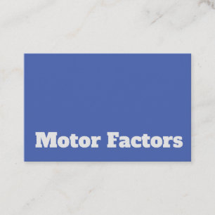 Fetstilt och klar motorfaktordesign visitkort