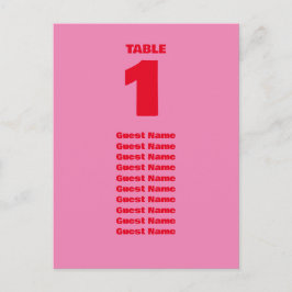 Fetstipografi, Rosa och Röda Bröllop-tecken Vykort