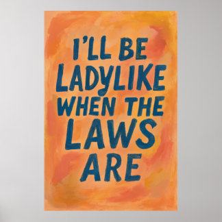 Fetstiskt, när lagarna är, så Poster djärv feminis