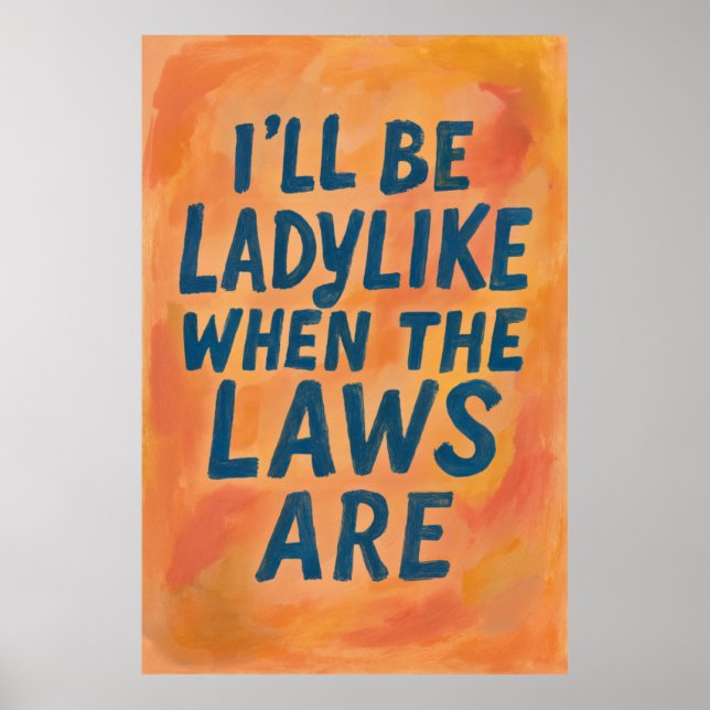 Fetstiskt, när lagarna är, så Poster djärv feminis (Framsidan)