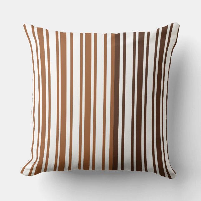 Fett/brunt Rand Reversible Decorative Pillow Kudde (Framsida)