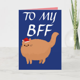 FETT KATT BÄSTA VÄN BFF JULKORT KORT