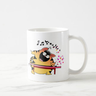Fett kattlektangentbord kaffemugg