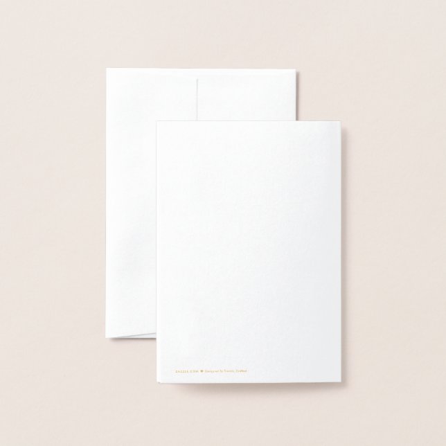 Fett-kort Folierat Kort (Baksida med kuvert)