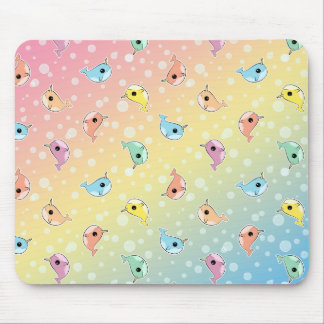 Fett regnbågeNarwhal mönster Musmatta