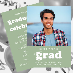 FETT RETRO HATTAR AV TILL EXAMENSFOTO EXAMESINBJUD INBJUDNINGAR