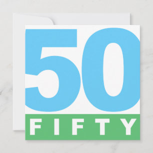 FETTA 50-års JUBILEUMSFIRANDE FESTKORT Inbjudningar