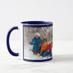 Fettblått anpassat fotopatall Gift-kaffe M Mugg
