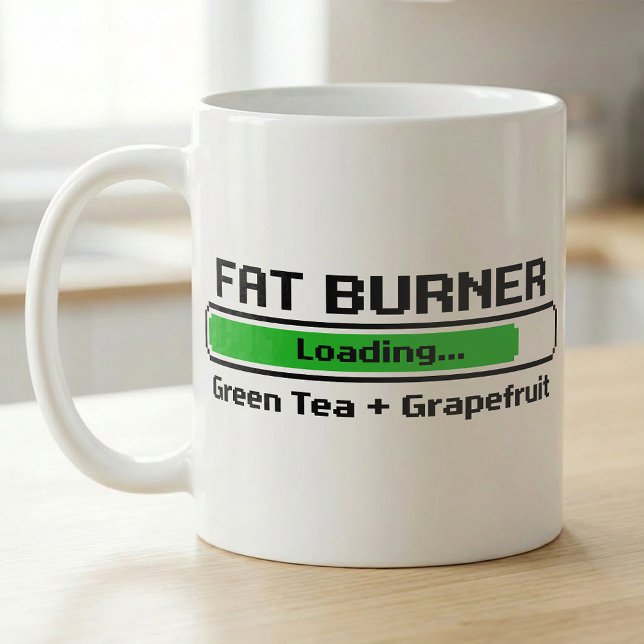 Fettförbrännare Laddar Grönt Te Grapefrukt Recept Kaffemugg (Skapare uppladdad)