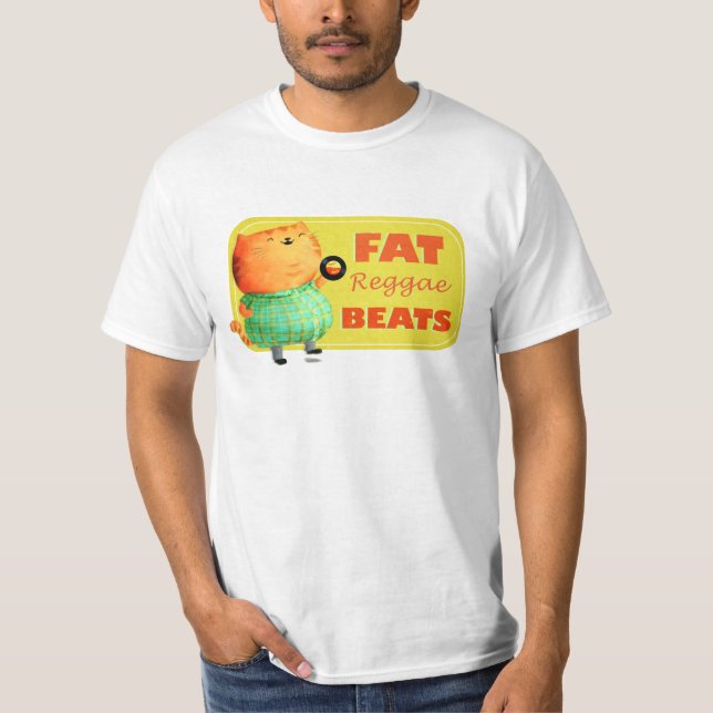 Fettig fettig fet Reggaekatt Tröja (Framsida)