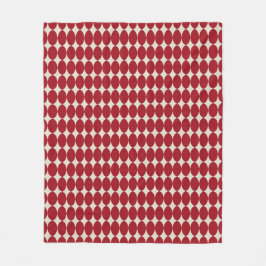 Fettiv Modern Jul Red Baubles Festive Chic Fleecefilt