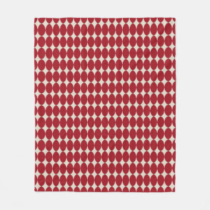 Fettiv Modern Jul Red Baubles Festive Chic Fleecefilt