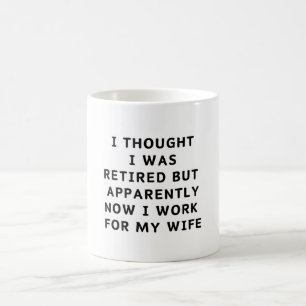 Fettkaffe för frukten Pension Retiree Humor Make Kaffemugg