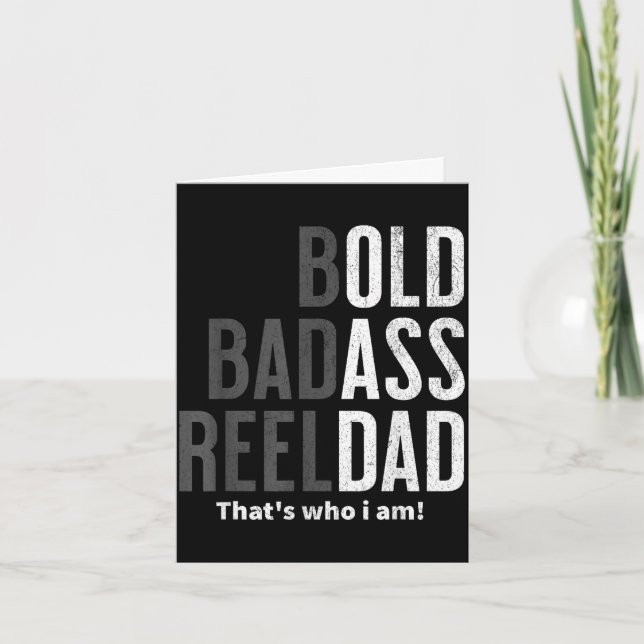 Fettråd pappa skämt rolig fiske fars dag kort (Framsida)