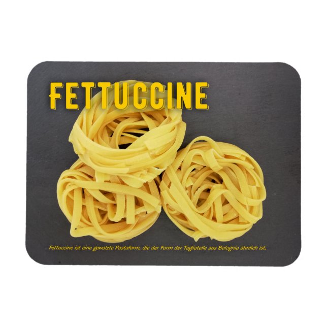 Fettuccine Italienisches Restaurant Rezept zutat  Magnet (Horisontell)