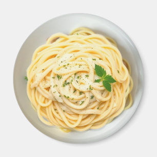 Fettuccini Alfredo Funny Realistic Food Magnet