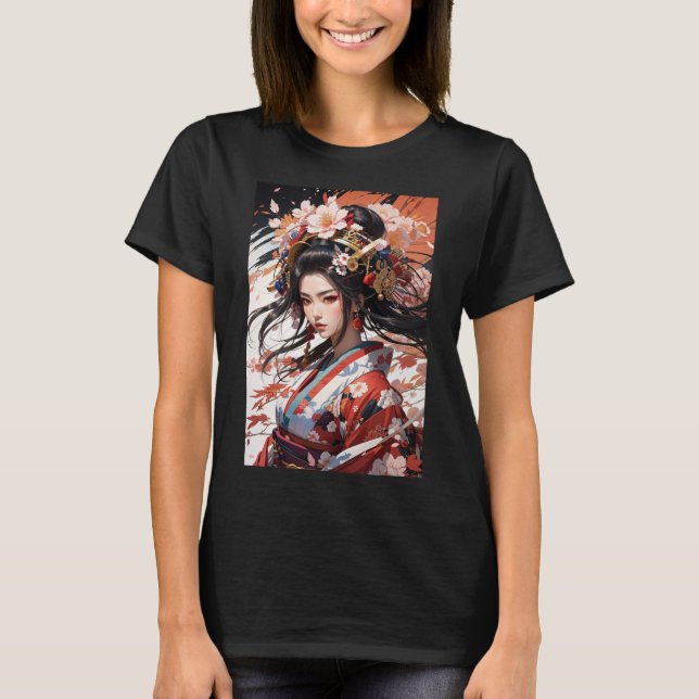 Feudal Japan Onna-Bugeisha Tee! T Shirt (Framsida)