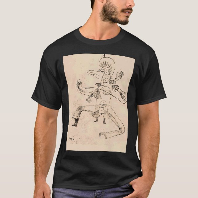 Feuer Clown I (Eldclown) Abstrakt expressionism T Shirt (Framsida)