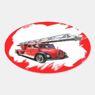 Feuerwehr Ovalt Klistermärke