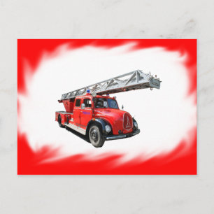 Feuerwehr-Postkarte Vykort