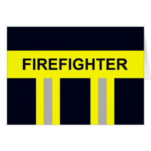 Feuerwehr Symbol Uniform Blau Hälsningskort