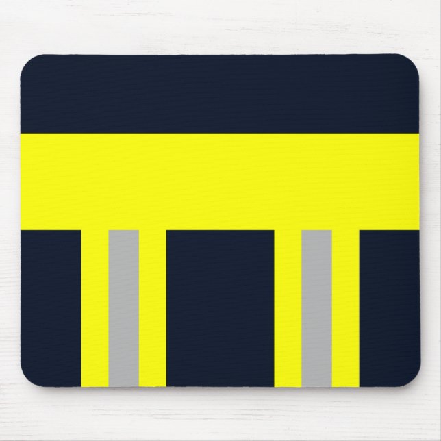 Feuerwehr Symbol Uniform Blau Mousepad Musmatta (Framsidan)