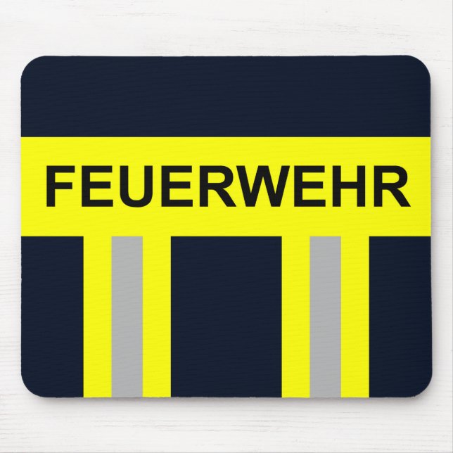 Feuerwehr Symbol Uniform Blau Musmatta (Framsidan)
