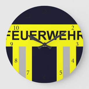 Feuerwehr Symbol Uniform Blau Stor Klocka