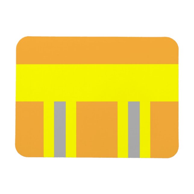 Feuerwehr Symbol Uniform Sandfarben Magnet (Horisontell)