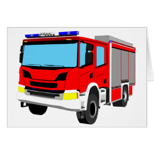 Feuerwehrauto Löschfahrzeug Hälsningskort