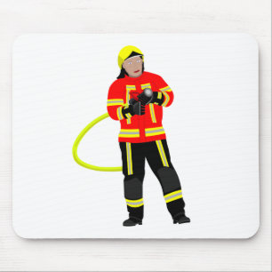 Feuerwehrmann i Einsatzkleidung Mousepad Musmatta