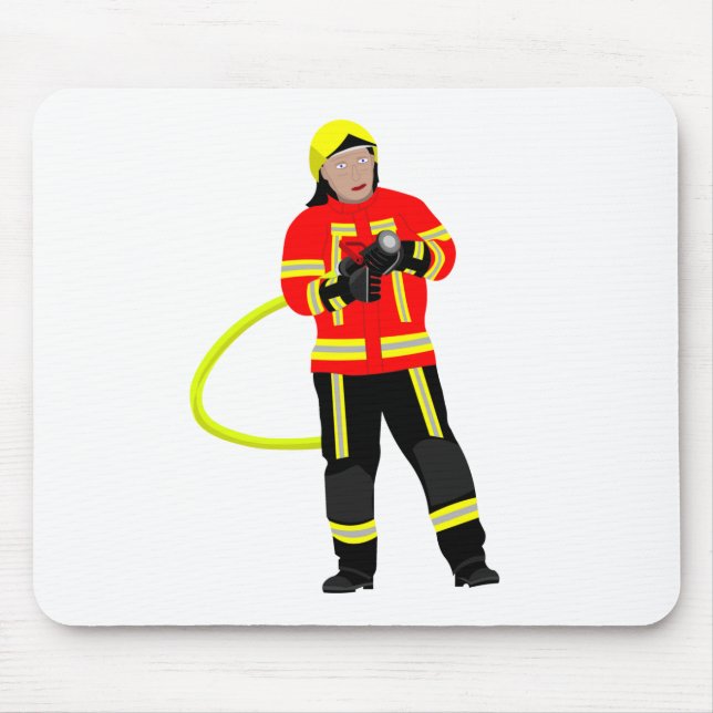 Feuerwehrmann i Einsatzkleidung Mousepad Musmatta (Framsidan)