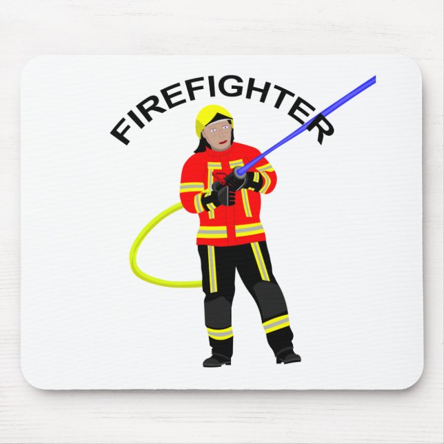 Feuerwehrmann i Einsatzkleidung Mousepad Musmatta (Framsidan)