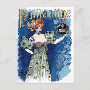 Feuillantine Liqueur Advertisement Vykort