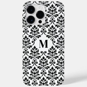 Feuille Damask Black Mönster (Anpassningsbar)