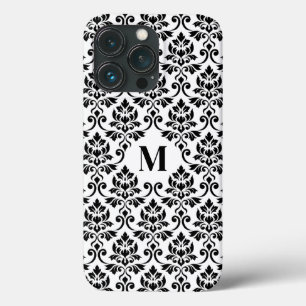 Feuille Damask Black Mönster (Anpassningsbar)
