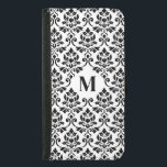 Feuille Damask Black Mönster (Anpassningsbar) Plånboksfodral För Samsung Galaxy S5<br><div class="desc">Dekorativ damm i en vintage påverkade mönster,  i svart detalj på valfri bakgrund färg,  med brev center att anpassa sig.</div>