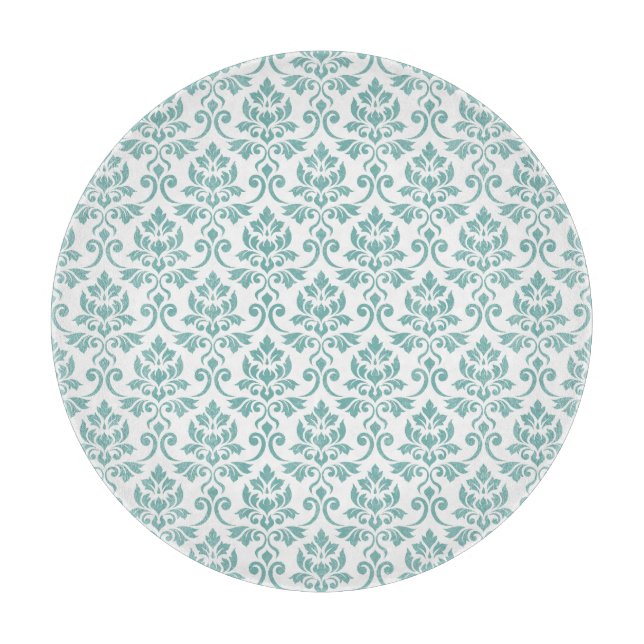 Feuille Damask Teal Mönster (Framsidan)