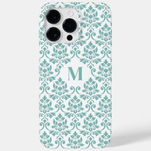 Feuille Damask Teal Mönster (Anpassningsbar)