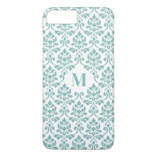 Feuille Damask Teal Mönster (Anpassningsbar)