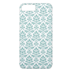 Feuille Damask Teal Mönster