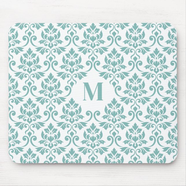 Feuille Damask Teal Pattern (Custom) Musmatta (Framsidan)